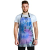 Black And Blue Tie Dye Men's Apron-grizzshop