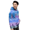 Black And Blue Tie Dye Men's Hoodie-grizzshop