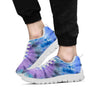 Black And Blue Tie Dye Men's Sneakers-grizzshop