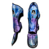 Black And Blue Tie Dye Muay Thai Shin Guard-grizzshop