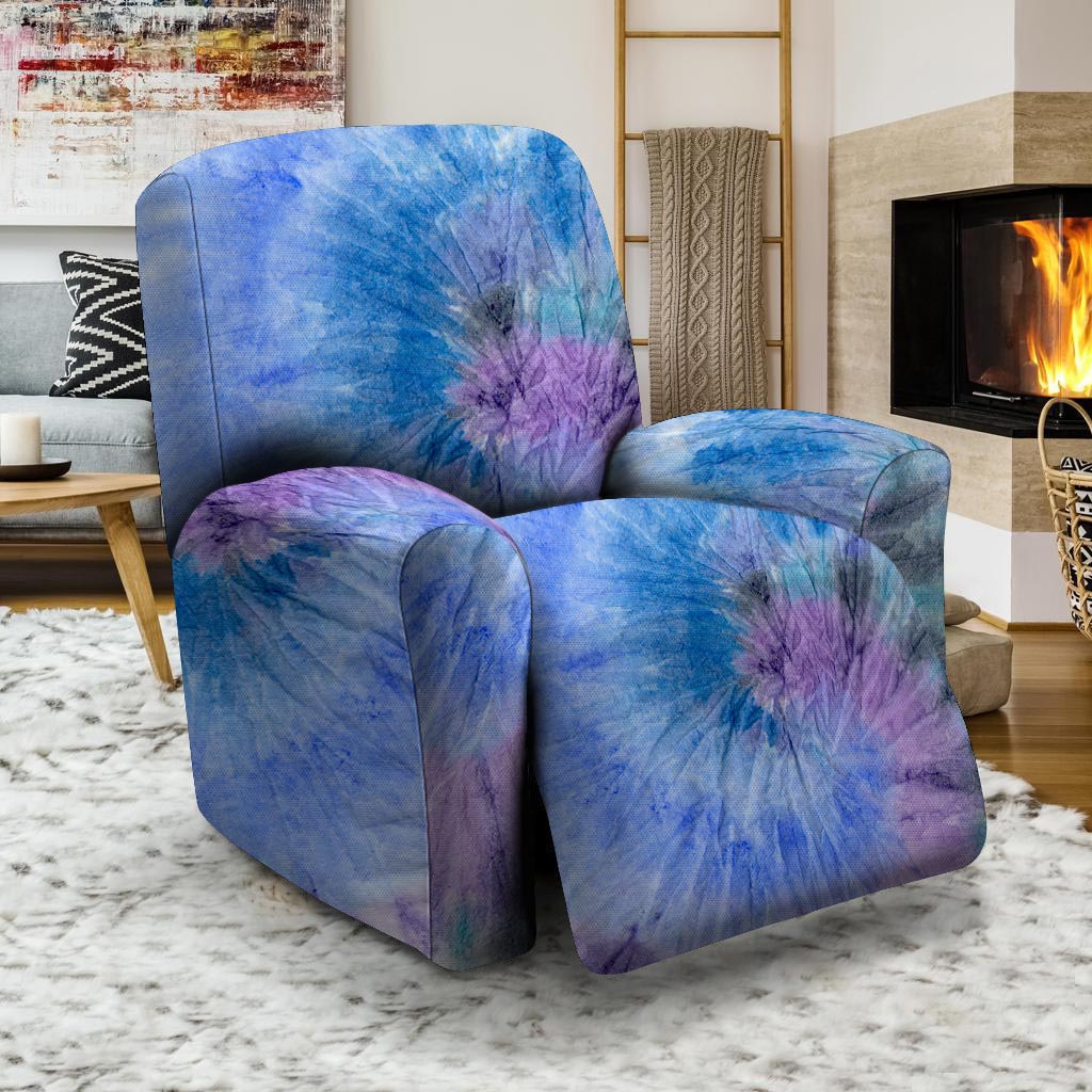 Black And Blue Tie Dye Recliner Cover-grizzshop