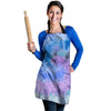 Black And Blue Tie Dye Women's Apron-grizzshop