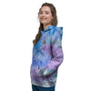 Black And Blue Tie Dye Women's Hoodie-grizzshop