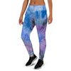 Black And Blue Tie Dye Women's Joggers-grizzshop