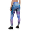 Black And Blue Tie Dye Women's Leggings-grizzshop