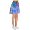 Black And Blue Tie Dye Women's Skirt-grizzshop