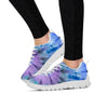 Black And Blue Tie Dye Women's Sneakers-grizzshop