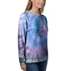 Black And Blue Tie Dye Women's Sweatshirt-grizzshop