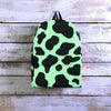 Black And Green Cow Print Backpack-grizzshop