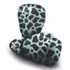 Black And Green Cow Print Boxing Gloves-grizzshop