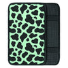 Black And Green Cow Print Car Console Cover-grizzshop