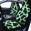 Black And Green Cow Print Car Seat Covers-grizzshop