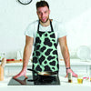 Black And Green Cow Print Men's Apron-grizzshop