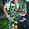 Black And Green Cow Print Men's Apron-grizzshop