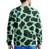 Black And Green Cow Print Men's Sweatshirt-grizzshop