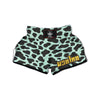 Black And Green Cow Print Muay Thai Boxing Shorts-grizzshop