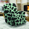 Black And Green Cow Print Recliner Cover-grizzshop