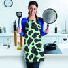 Black And Green Cow Print Women's Apron-grizzshop