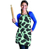 Black And Green Cow Print Women's Apron-grizzshop