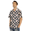 Black And Lucky Cat Print Pattern Men's Hawaiian Shirt-grizzshop