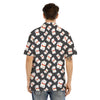 Black And Lucky Cat Print Pattern Men's Hawaiian Shirt-grizzshop