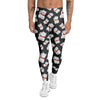 Black And Lucky Cat Print Pattern Men's Leggings-grizzshop