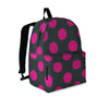 Black And Maroon Polka Dot Backpack-grizzshop