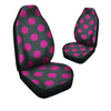 Black And Maroon Polka Dot Car Seat Covers-grizzshop