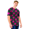 Black And Maroon Polka Dot Men T Shirt-grizzshop