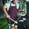 Black And Maroon Polka Dot Men's Apron-grizzshop