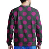 Black And Maroon Polka Dot Men's Sweatshirt-grizzshop