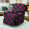 Black And Maroon Polka Dot Recliner Cover-grizzshop