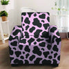 Black And Pink Cow Print Armchair Cover-grizzshop