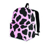 Black And Pink Cow Print Backpack-grizzshop