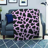 Black And Pink Cow Print Blanket-grizzshop