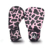 Black And Pink Cow Print Boxing Gloves-grizzshop