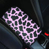 Black And Pink Cow Print Car Console Cover-grizzshop