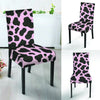 Black And Pink Cow Print Chair Cover-grizzshop