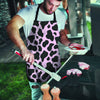 Black And Pink Cow Print Men's Apron-grizzshop