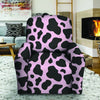 Black And Pink Cow Print Recliner Cover-grizzshop