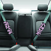 Black And Pink Cow Print Seat Belt Cover-grizzshop