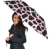 Black And Pink Cow Print Umbrella-grizzshop