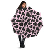 Black And Pink Cow Print Umbrella-grizzshop