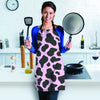 Black And Pink Cow Print Women's Apron-grizzshop