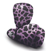 Black And Purple Cow Print Boxing Gloves-grizzshop