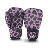 Black And Purple Cow Print Boxing Gloves-grizzshop