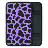 Black And Purple Cow Print Car Console Cover-grizzshop