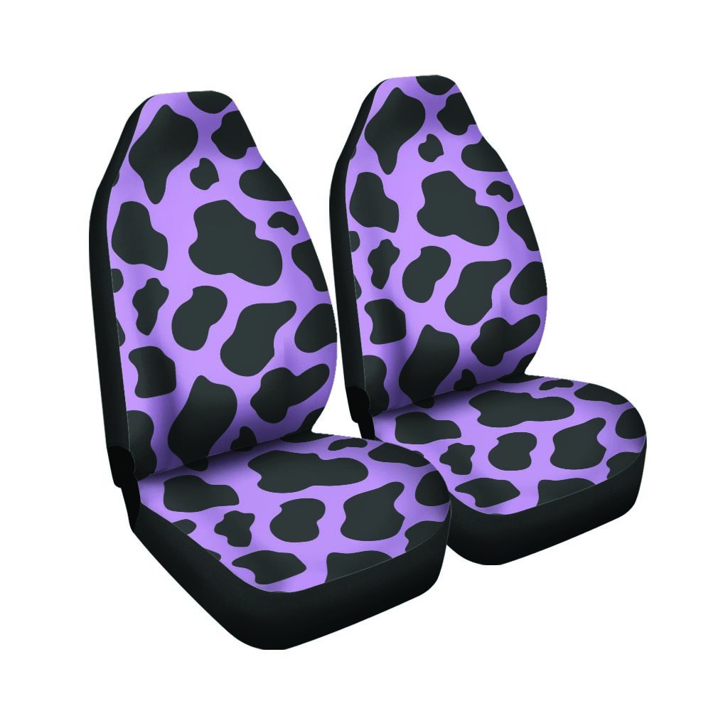 Purple cow print car seat deals covers