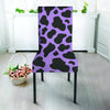 Black And Purple Cow Print Chair Cover-grizzshop