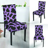 Black And Purple Cow Print Chair Cover-grizzshop